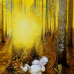 Eva Wilms - bildkonstnär - Barnet 9- tempera och blyerts - 130x100 cm