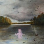 Eva Wilms - bildkonstnär - Barnet 1 - tempera och blyerts - 130x120 cm