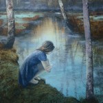 Eva Wilms - Bildkonstnär - Barnet 11 - Tempera och blyerts på duk