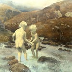 Eva Wilms - bildkonstnär - Barnet 7- tempera och blyerts - 130x120 cm